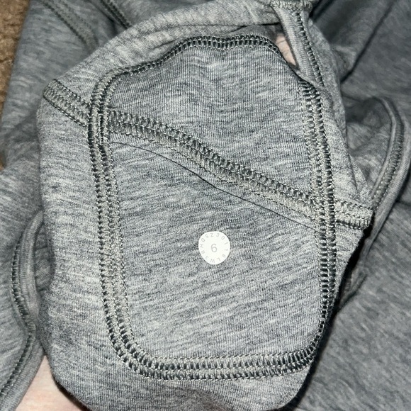 Lululemon Time Out Hoodie Heathered Bleached Coral / Heathered Medium Grey 6 - Picture 9 of 9